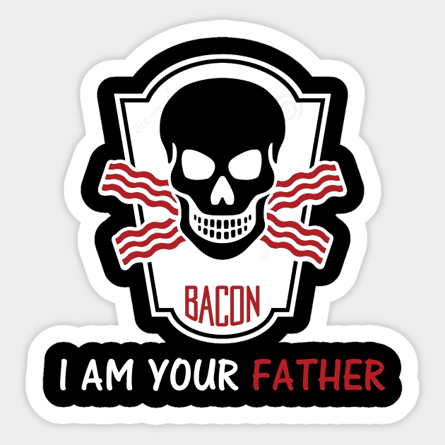 Bacon father no funny gifts Sticker by ChristianCrecenzio